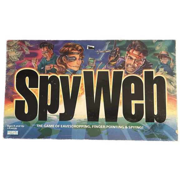 Parker Brothers Other - Spy Web Vintage Espionage Board Game 1997 Parker Brothers Complete